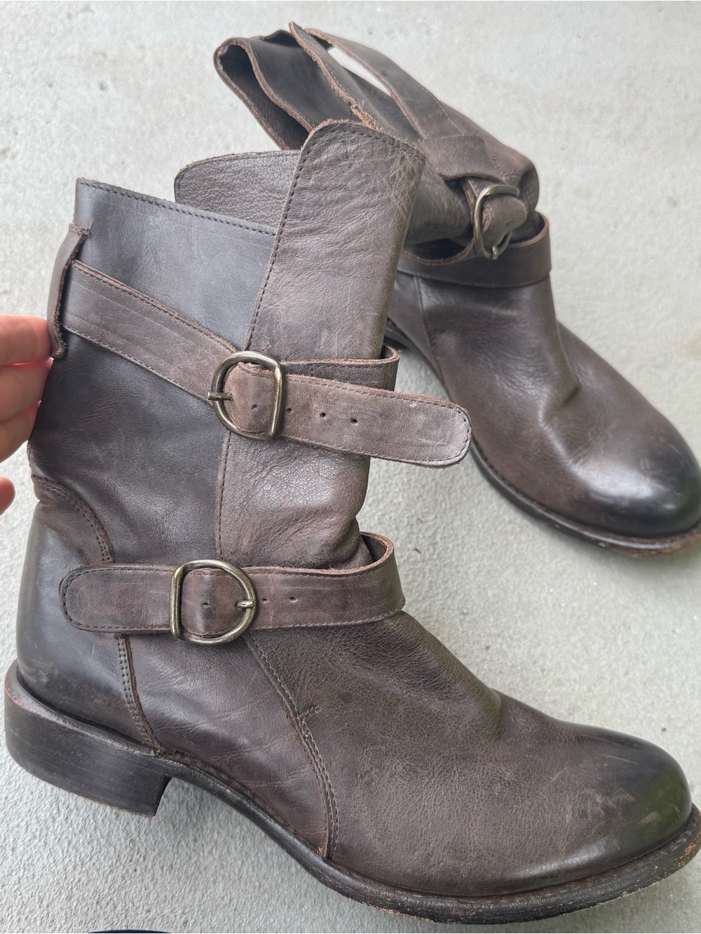 OluKai leather moto boots 9.5B